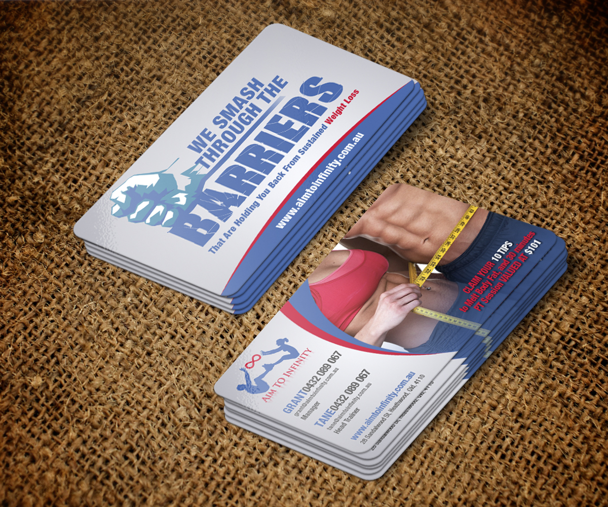 Visitenkarten-Design von jeffdefy für Aim TO Infinity | Design #4036868