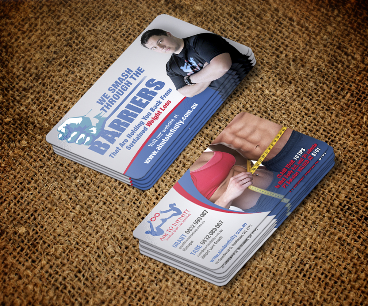 Visitenkarten-Design von jeffdefy für Aim TO Infinity | Design #4044322