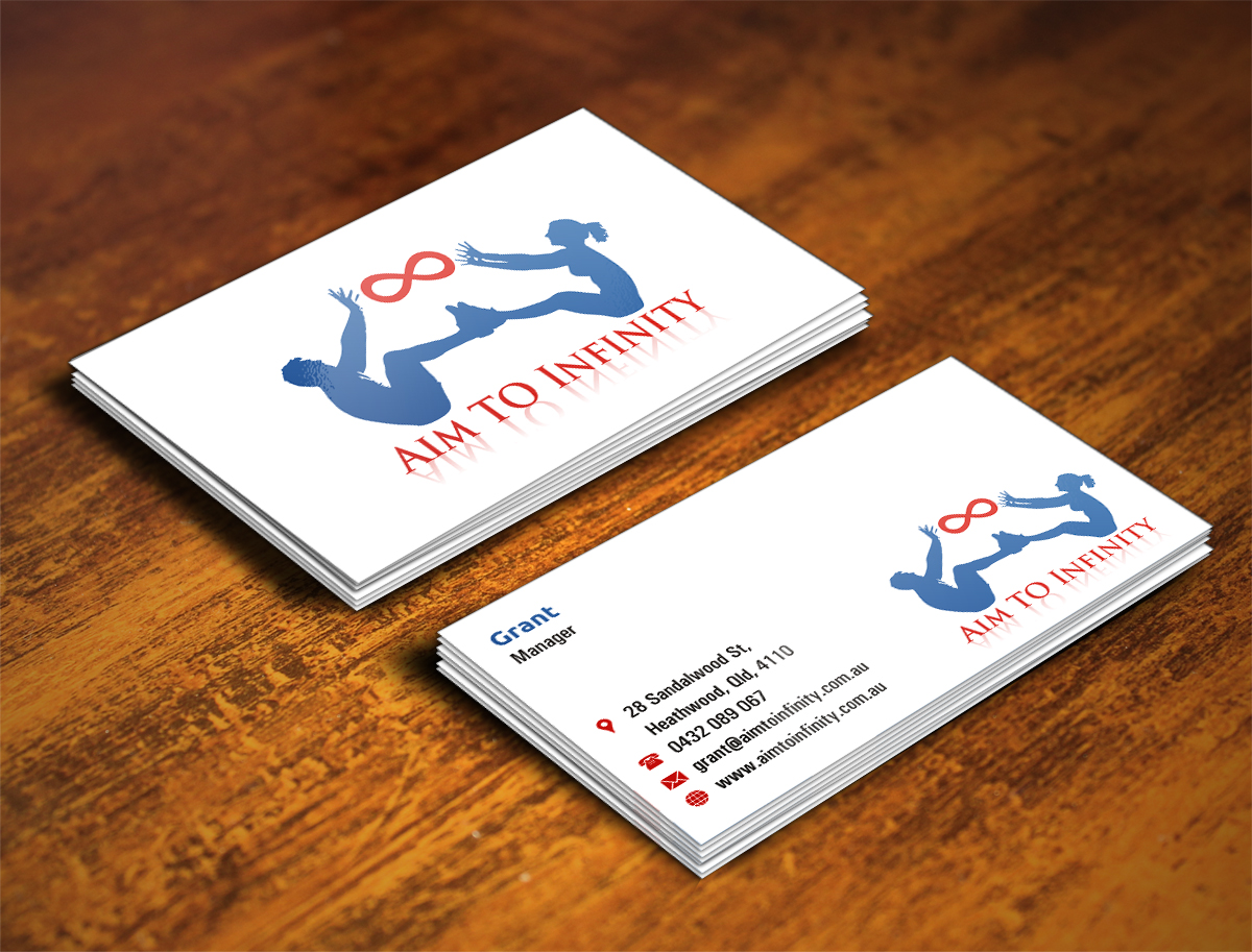 Visitenkarten-Design von INDIAN_Ashok für Aim TO Infinity | Design #4007708