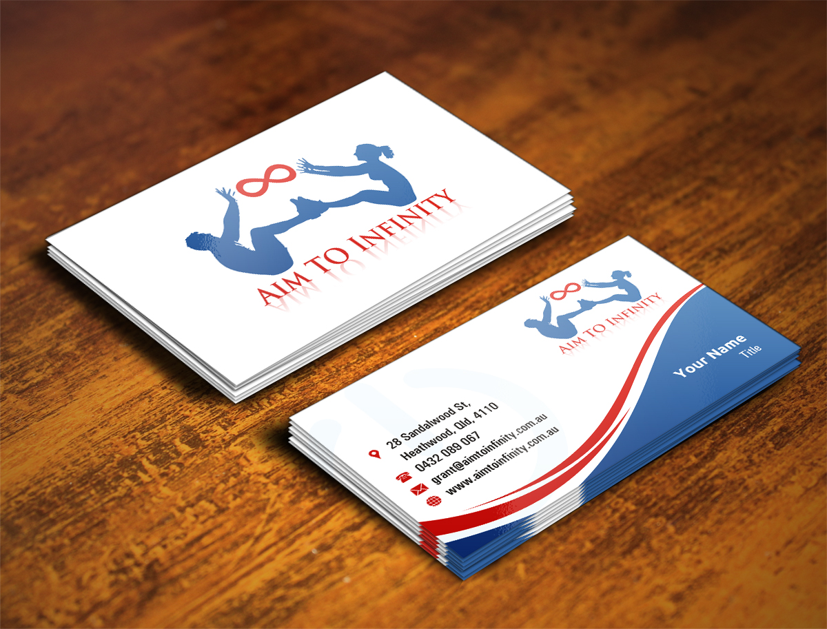 Visitenkarten-Design von INDIAN_Ashok für Aim TO Infinity | Design #4007715