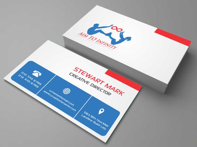Business Card Design by AwsomeD for Aim TO Infinity | Design #4008497