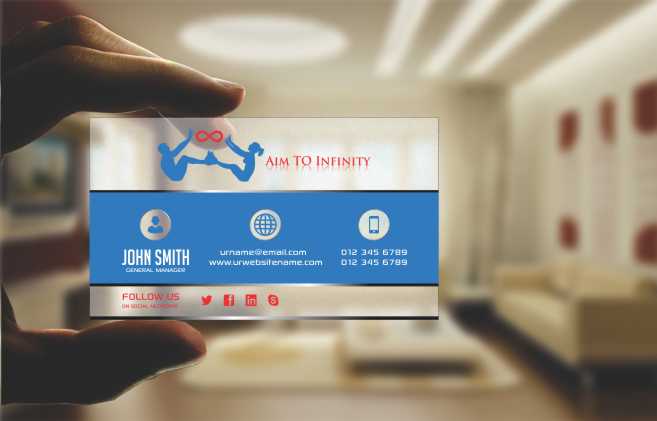 Business Card Design by AwsomeD for Aim TO Infinity | Design #4008506