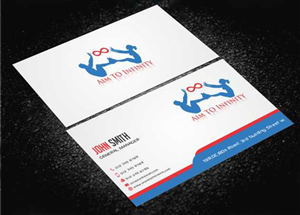 Visitenkarten-Design von AwsomeD für Aim TO Infinity | Design: #4008509