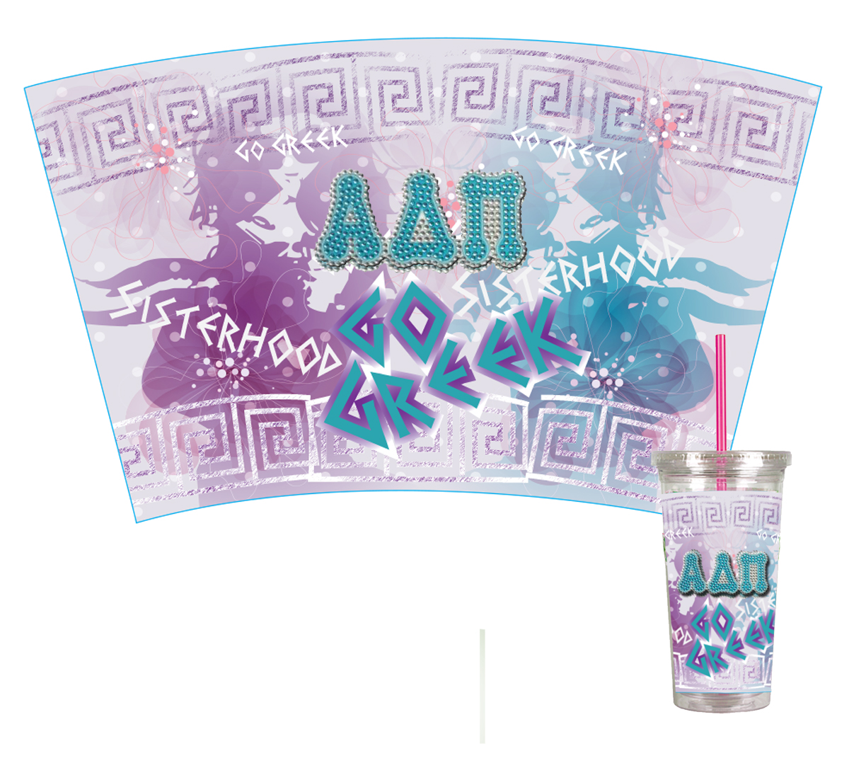 Graphic Design by Soula Vetter for Clarissa Tumblers | Design #4012326