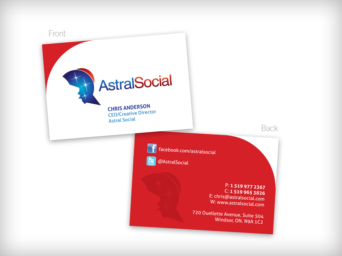 Business Card Design by ABGraphicDesign for Astral Ventures Inc. | Design #1101937