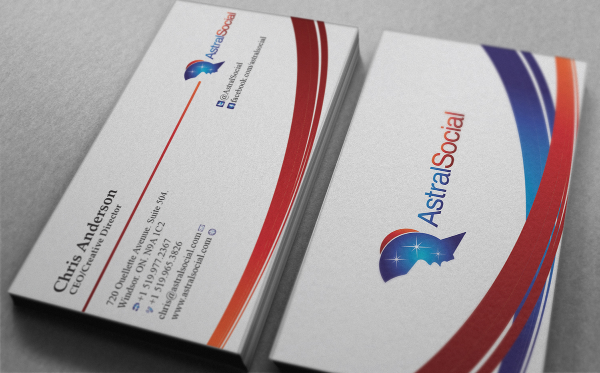 Business Card Design by IGlowCreationz for Astral Ventures Inc. | Design #1103864