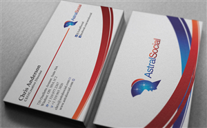 Astral Social ~ Business Card Design Project | Business Card Design by IGlowCreationz
