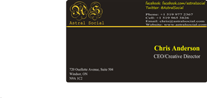 Business Card Design by byu1987 for Astral Ventures Inc. | Design #1094529
