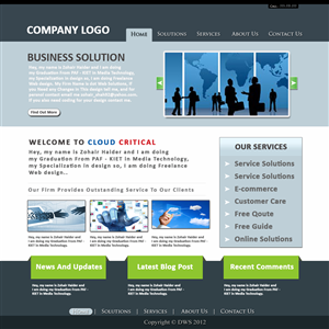 Web Design by Zohair Shah for this project | Design: #1119957