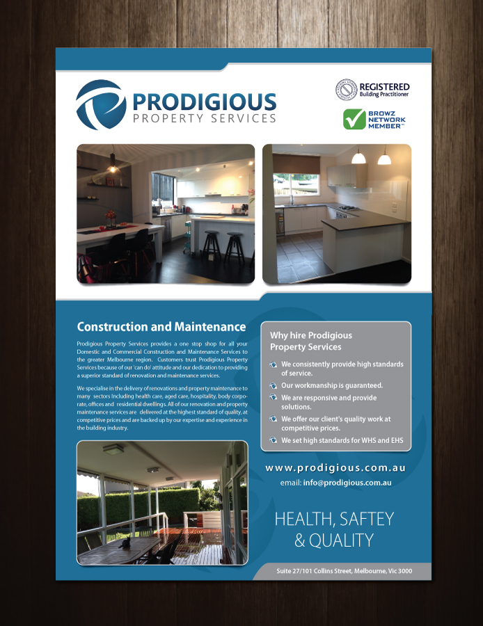 Brochure Design by meet007 for this project | Design #4075594