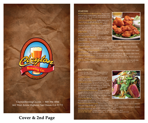 Design de Menu par jaredbraverman pour Clayton Brewing Co | Design #1115642