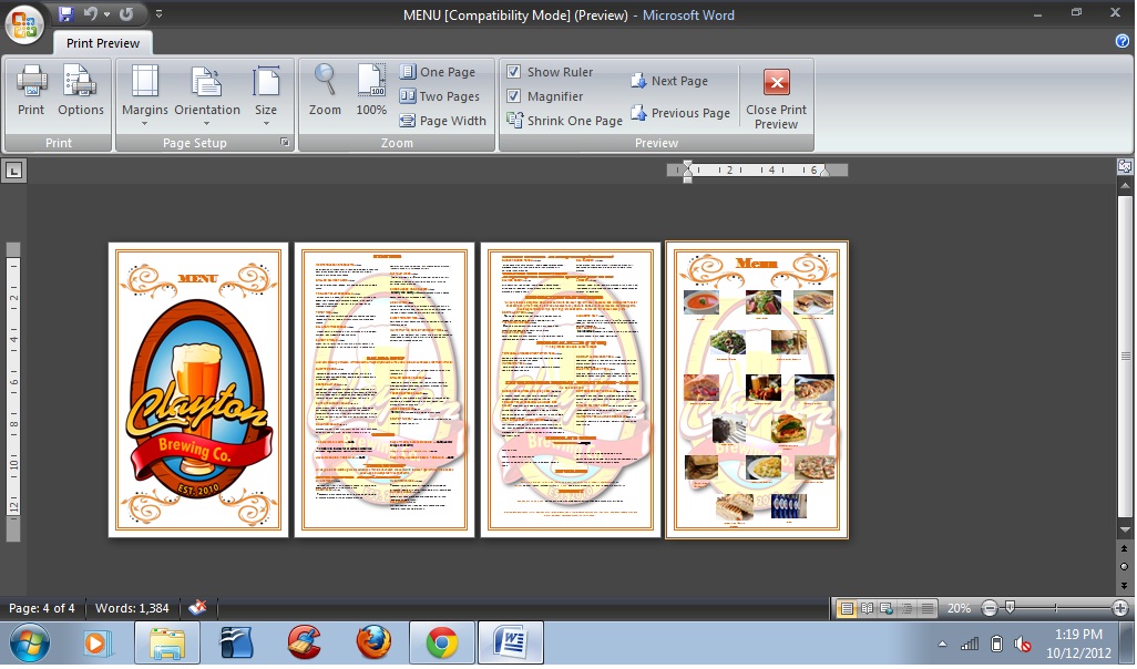 Menu Design by jaspey18 for Clayton Brewing Co | Design #1115762