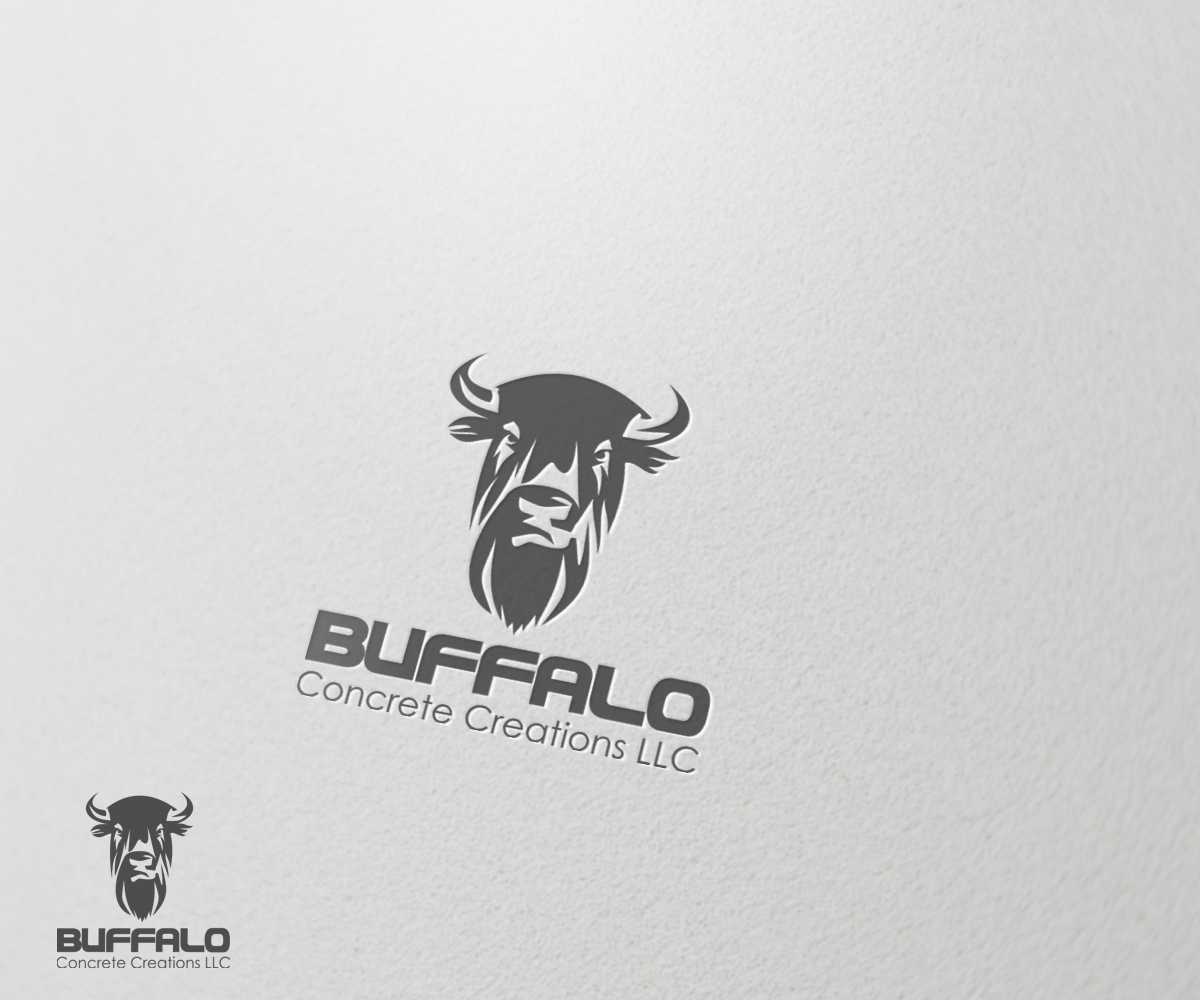 Logo Design by QuattroCreative for Buffalo Concrete Creations LLC | Design #4011296