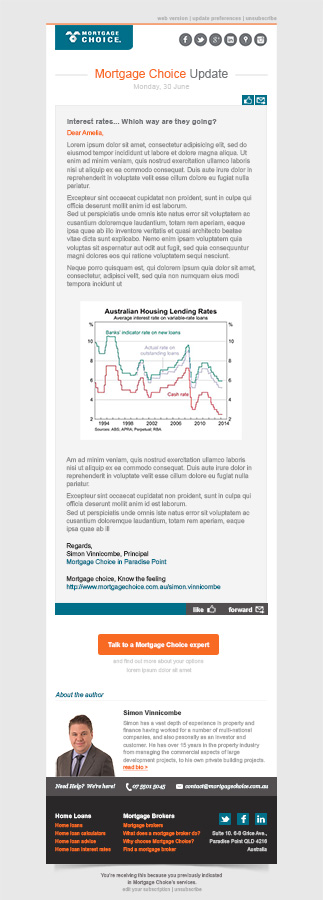 Design de Newsletter par krisztina pour Cayman Properties | Design #4012178