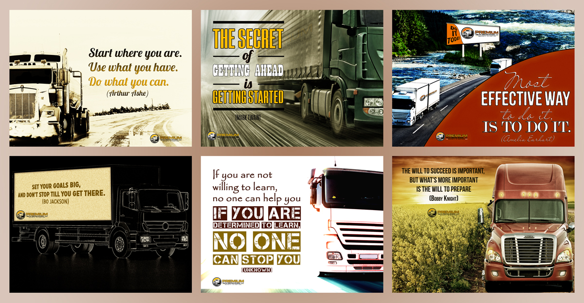 Poster Design by UrbainFX for Premium Truck Driving School | Design #4074647