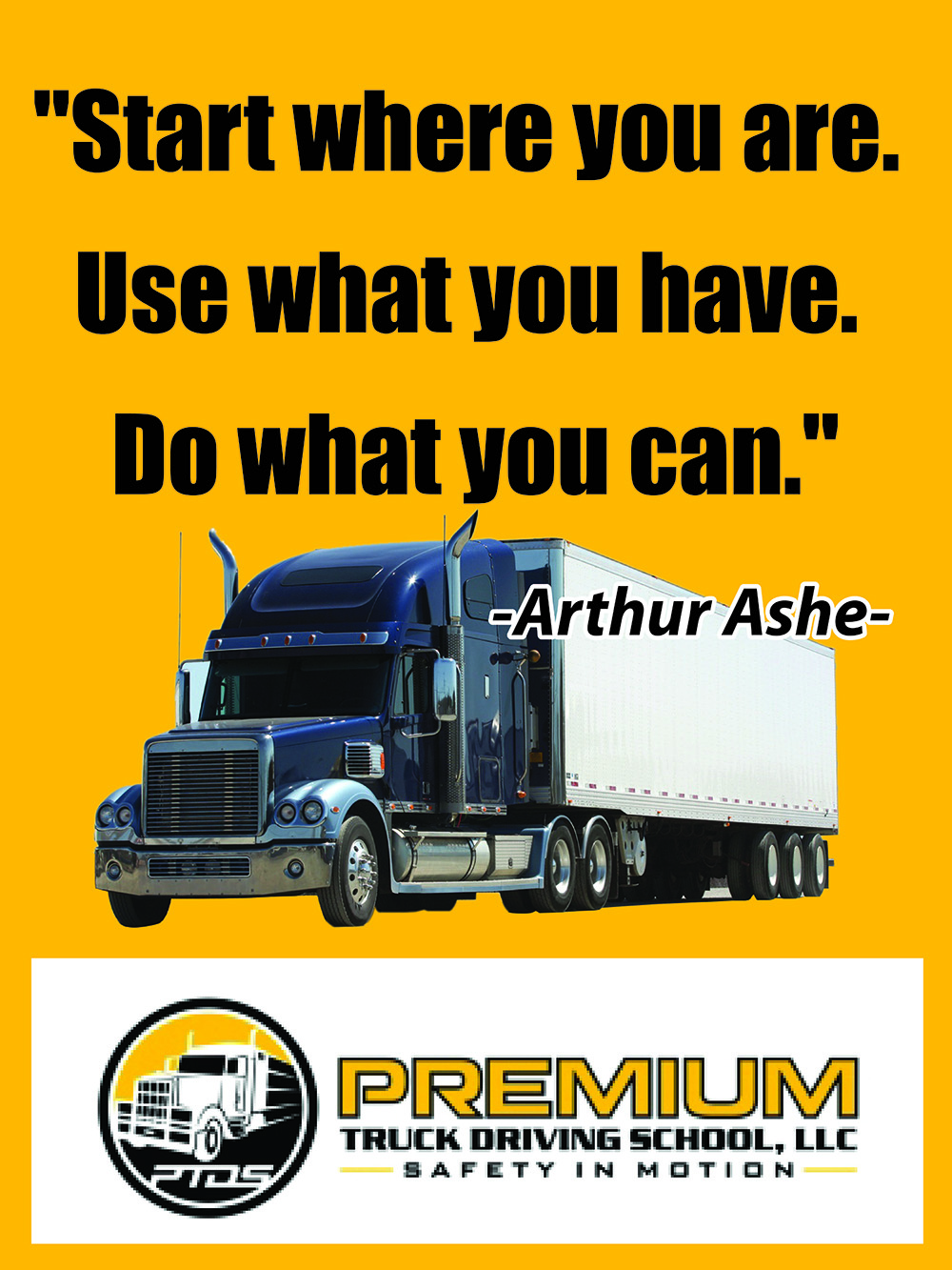 Poster Design by anishantha5050 for Premium Truck Driving School | Design #4015101