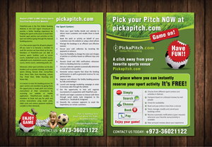 Online Sports Booking Business | Flyer-Design von meet007