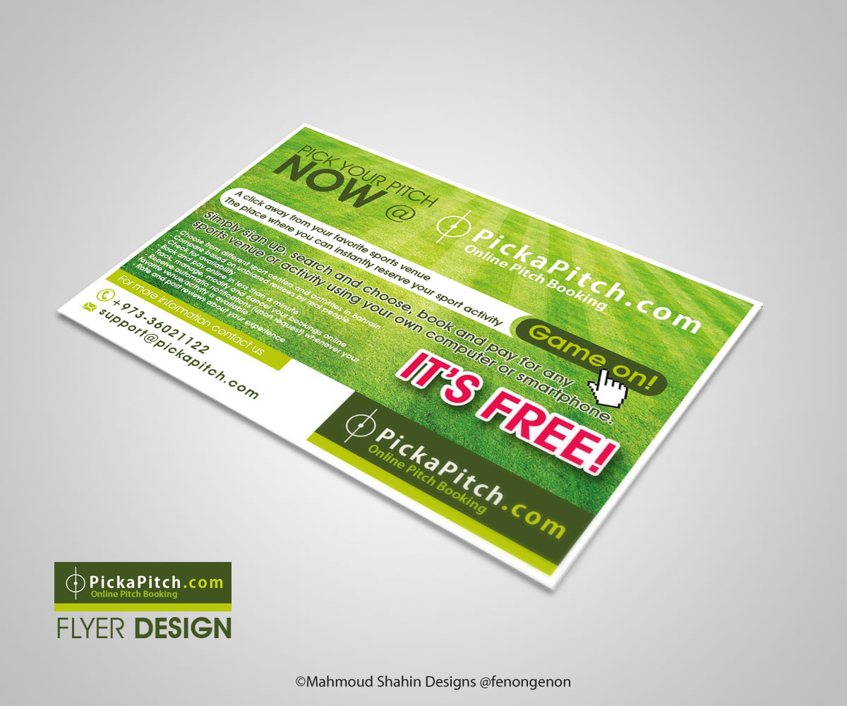 Flyer Design by Mahmoud Shahin for PickaPitch | Design #4014539