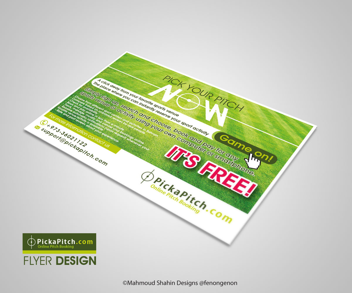 Flyer Design by Mahmoud Shahin for PickaPitch | Design #4014544