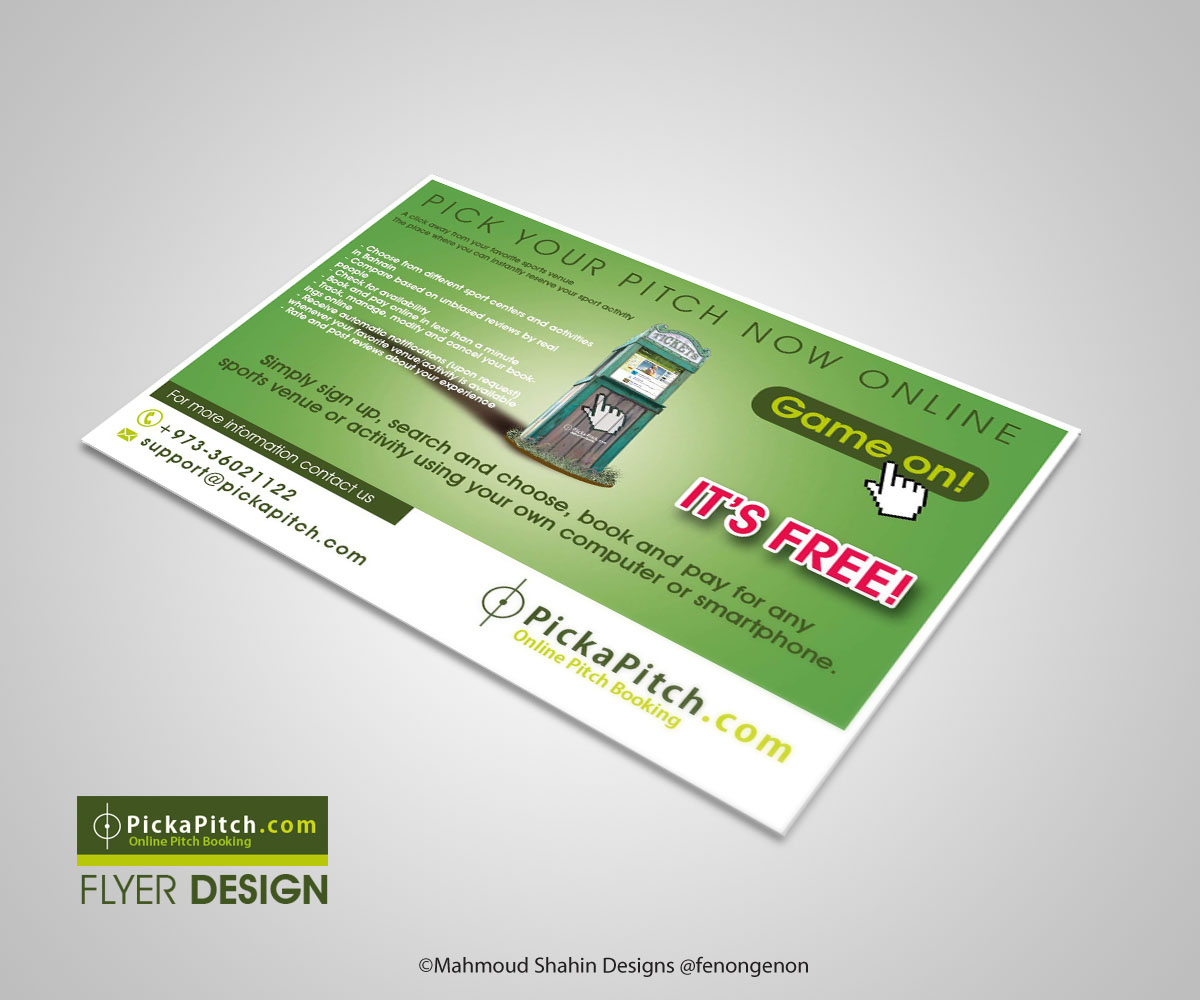 Flyer Design by Mahmoud Shahin for PickaPitch | Design #4014588
