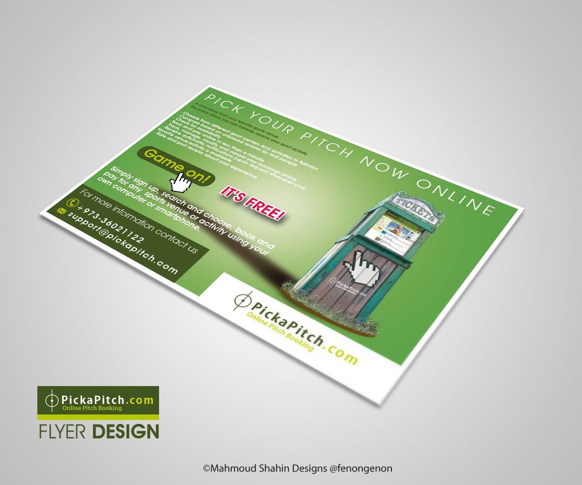 Flyer Design by Mahmoud Shahin for PickaPitch | Design #4014617