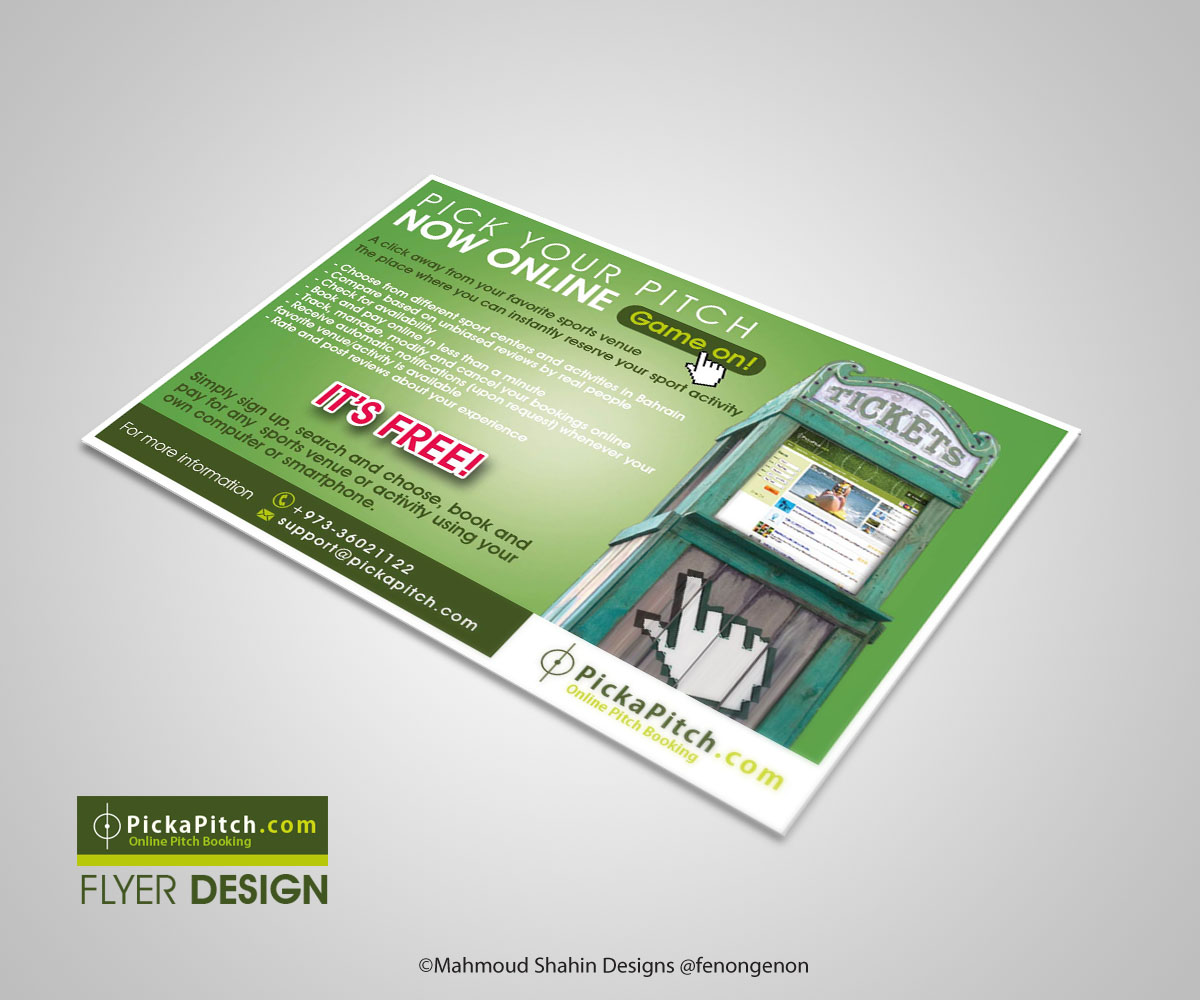 Flyer Design by Mahmoud Shahin for PickaPitch | Design #4014649