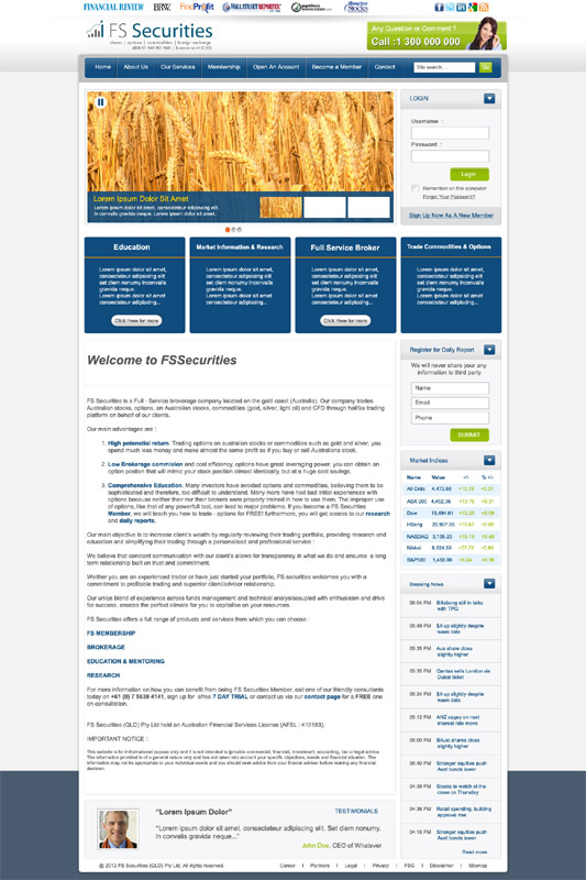 Web Design by DesignXyz for this project | Design #1109936