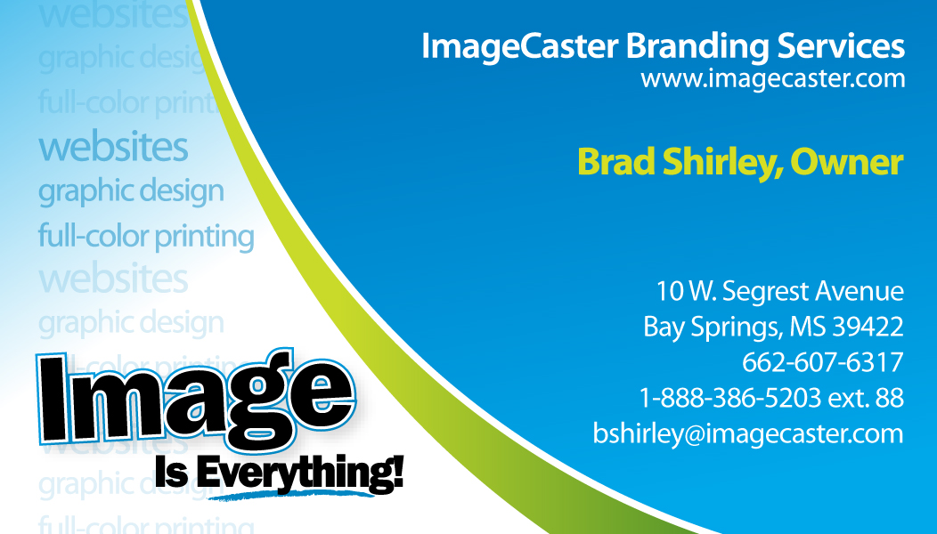 Visitenkarten-Design von ImageCaster für dieses Projekt | Design #1098065