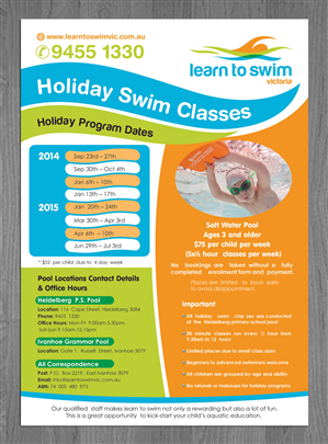 Swim school needs flyer design | Flyer Design by Sbss