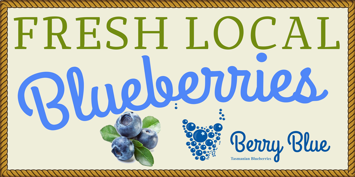Diseño de Señalética por Venus L. Penaflor para Berry Blue | Diseño #4066734