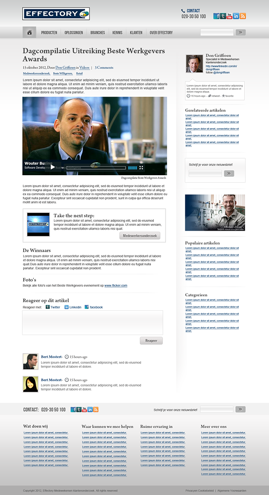 Web Design by creativoangle for Oox | Design #1134054