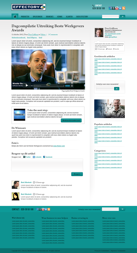 Web Design by creativoangle for Oox | Design #1134136