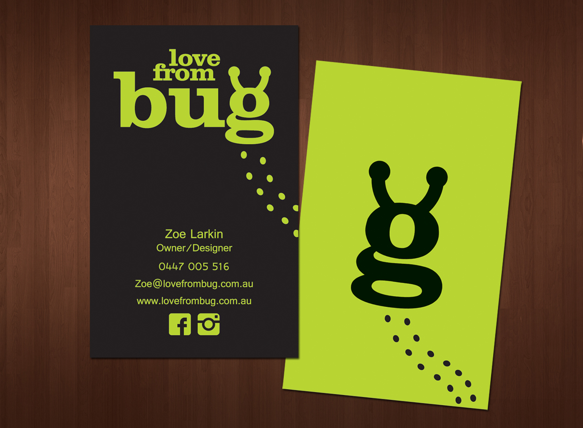 Design de Carte de Visite par Sam pour Love From Bug | Design #4026813