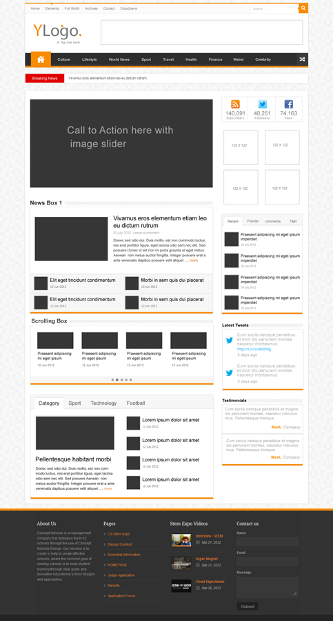 Wordpress Design by IrfanAnsari for this project | Design #1106606