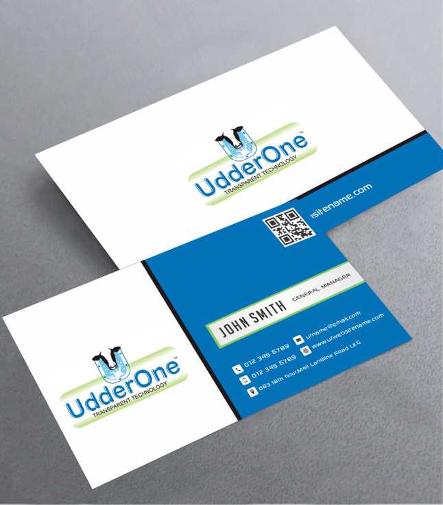 Business Card Design by AwsomeD for UdderOne | Design #4038457