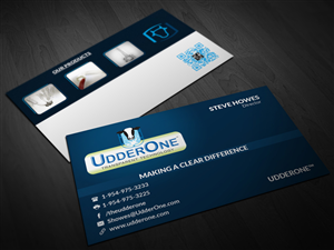 Business Card Design by Pointless Pixels India for UdderOne | Design: #4094805