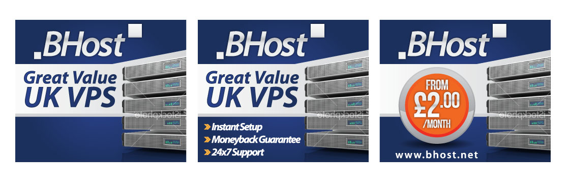 Banner Ad Design by Priyo Subarkah for BHost Limited | Design #1102134