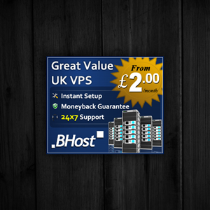 Diseño De Banner Publicitario por Web Skippers para BHost Limited | Diseño: #1107452