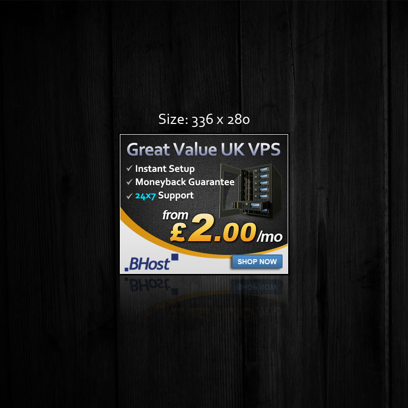 Diseño De Banner Publicitario por Web Skippers para BHost Limited | Diseño #1113801