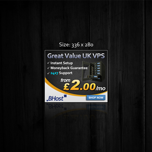 Diseño De Banner Publicitario por Web Skippers para BHost Limited | Diseño: #1113801