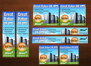 Banner Ad Design by Mary Kaiser for BHost Limited | Design #1107054