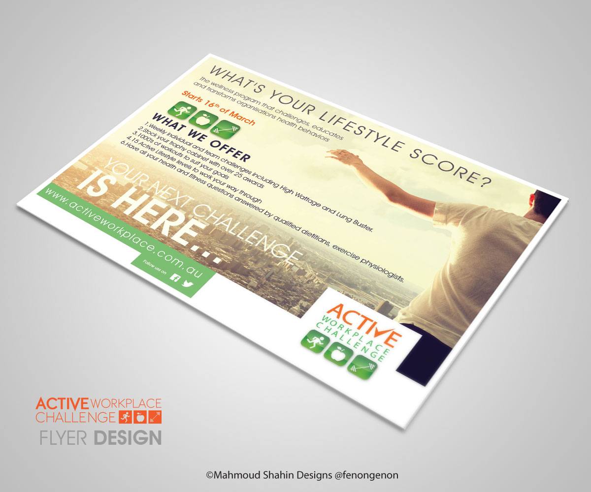 Flyer Design by Mahmoud Shahin for this project | Design #4048167
