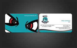Hip / Cool Business Card for Custom Accessory Company | Business Card Design by Harshan