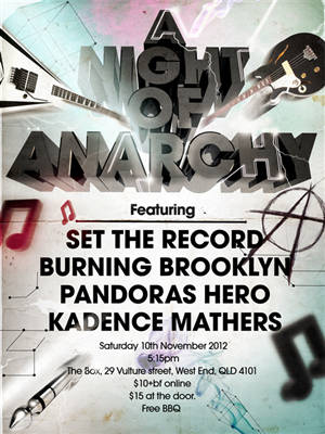 Pop punk gig poster design!