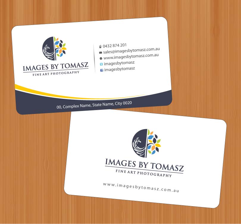 Business Card Design by Sbss for Images By Tomasz | Design #1104657