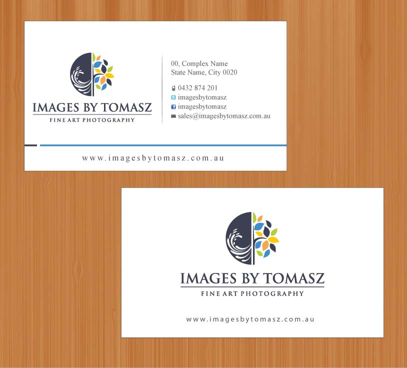 Business Card Design by Sbss for Images By Tomasz | Design #1104666