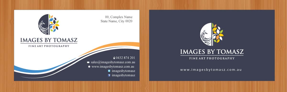 Business Card Design by Sbss for Images By Tomasz | Design #1104667