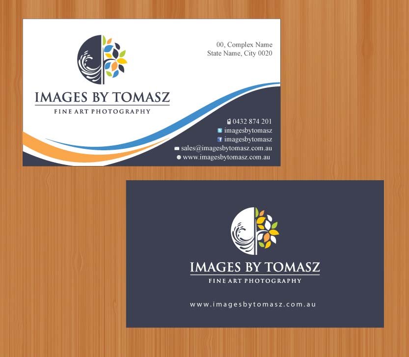 Business Card Design by Sbss for Images By Tomasz | Design #1104670