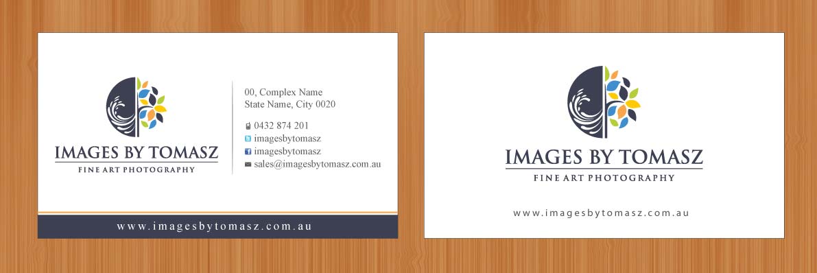 Business Card Design by Sbss for Images By Tomasz | Design #1104674