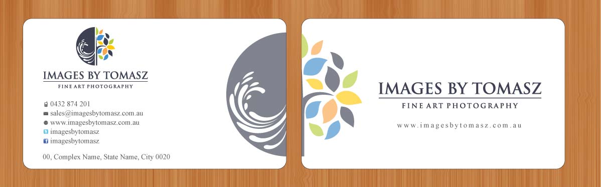 Business Card Design by Sbss for Images By Tomasz | Design #1104678